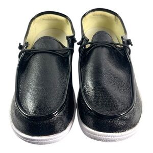 Corkys Black Crinkle Metallic Kayak Shoes - Size 10